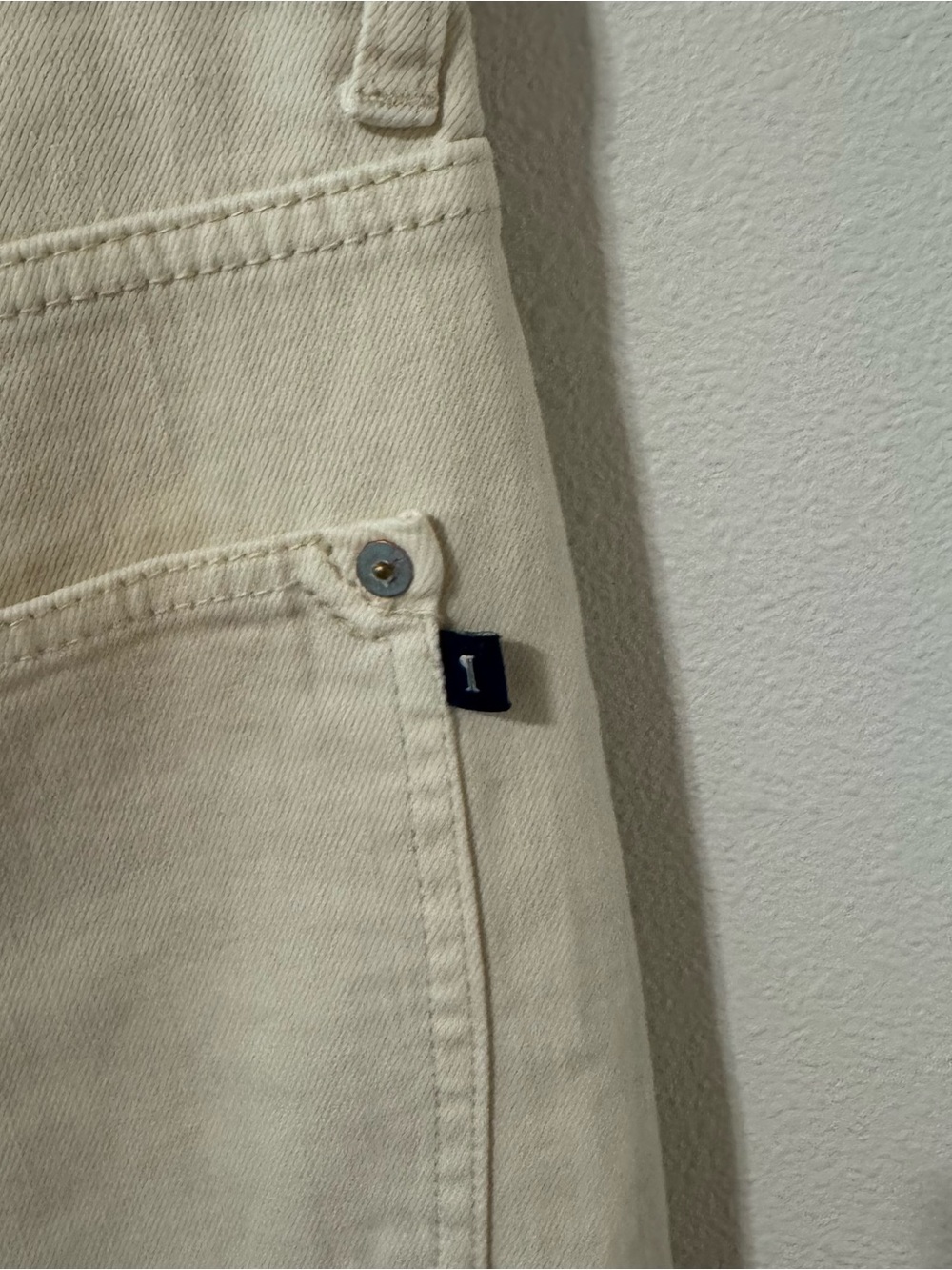 Anthropologie Pilcro The Breaker Relaxed Jeans Ivory Stretch Denim Barrel NWT-30 - Picture 8 of 14